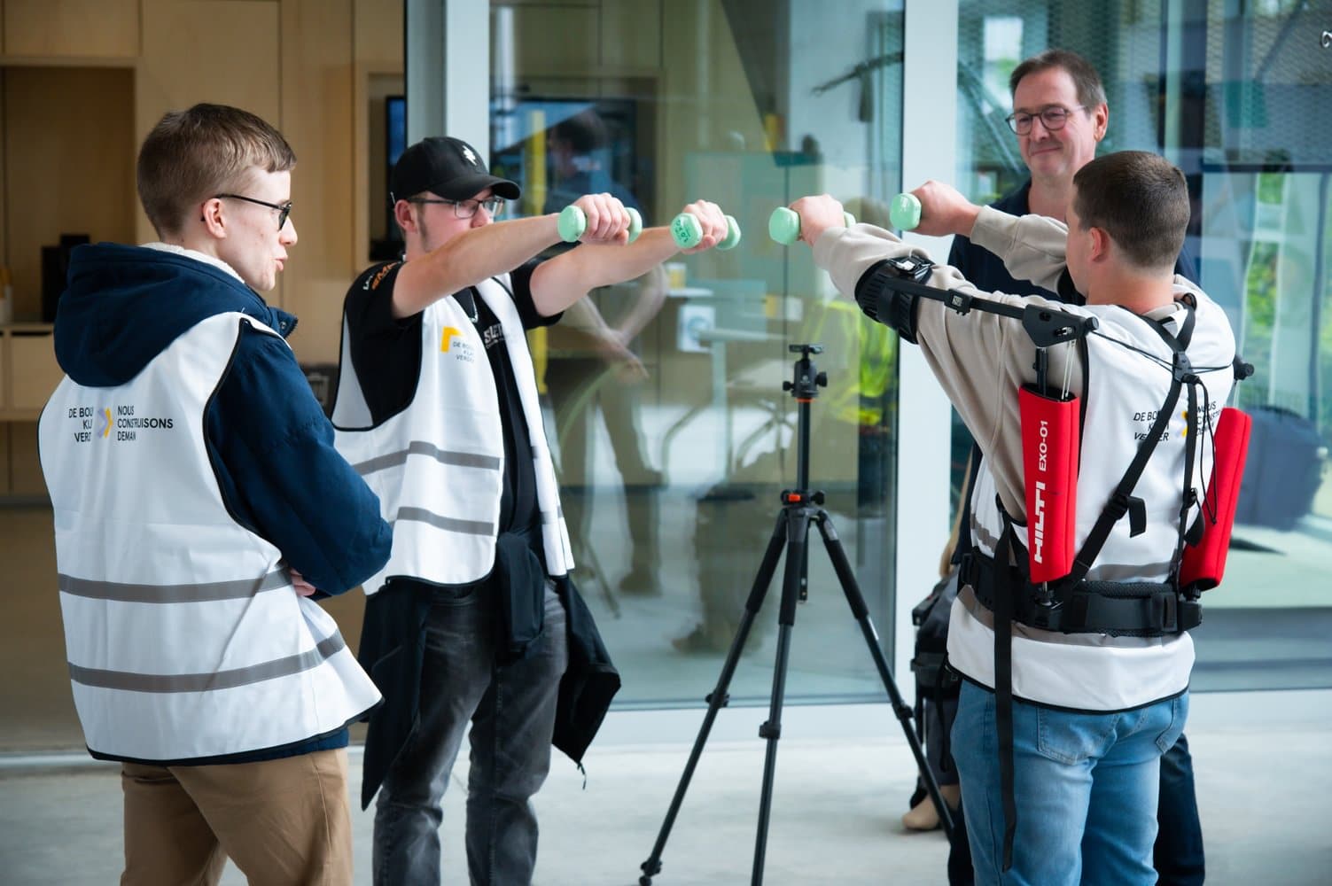 Visite Buildwise- démo exosquelette